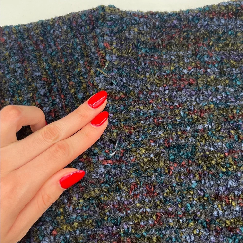 Vintage JHANEBARNES Fisherman Grandpa Core Speckled Wool Blend knit Sweater M